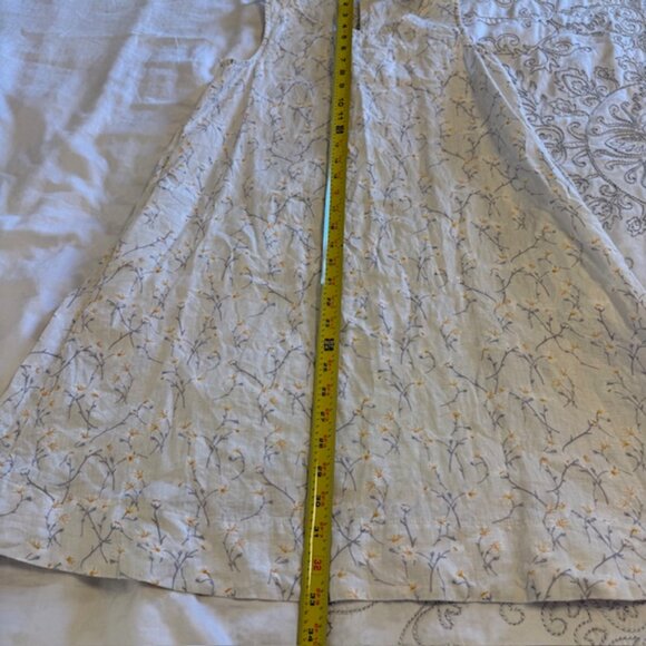 CYNTHIA ROWLEY 100% Linen Floral Halter Dress Boho Size XS Summer Lightweight - Picture 7 of 8